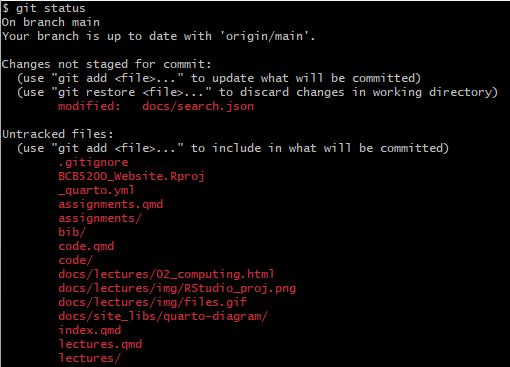 git Screenshot